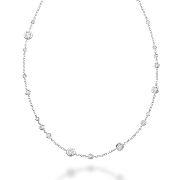 GIROCOLLO ORO BIANCO E DIAMANTI - Tangredi Gioielleria