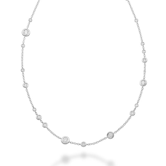 GIROCOLLO ORO BIANCO E DIAMANTI - Tangredi Gioielleria