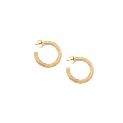 ORECCHINI CERCHI VINTAGE SABBIATI - Tangredi Gioielleria