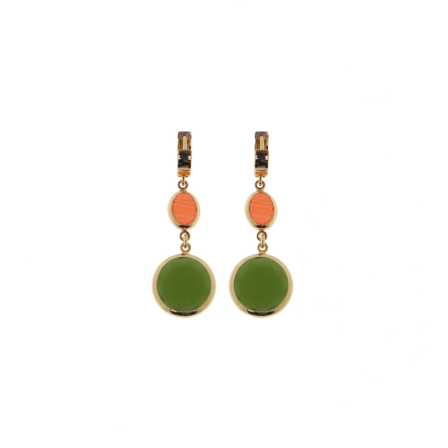 ORECCHINI SCATTINO CON PASTE VITREE - Tangredi Gioielleria