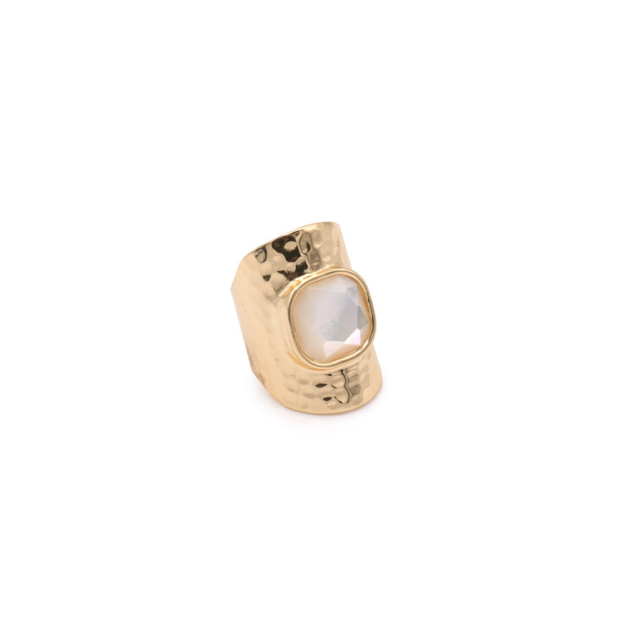 ANELLO NUOVA RETRO' CON MADREPERLA QUADRATA - Tangredi Gioielleria
