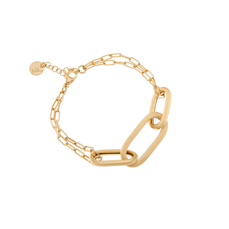 BRACCIALE CATENA SABBIATO OVALI CHIC - Tangredi Gioielleria