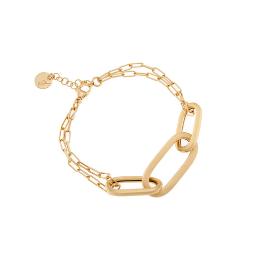 BRACCIALE CATENA SABBIATO OVALI CHIC - Tangredi Gioielleria