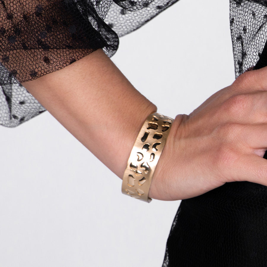 BRACCIALE SABBIATO SCHIAVA ANIMALIER - Tangredi Gioielleria