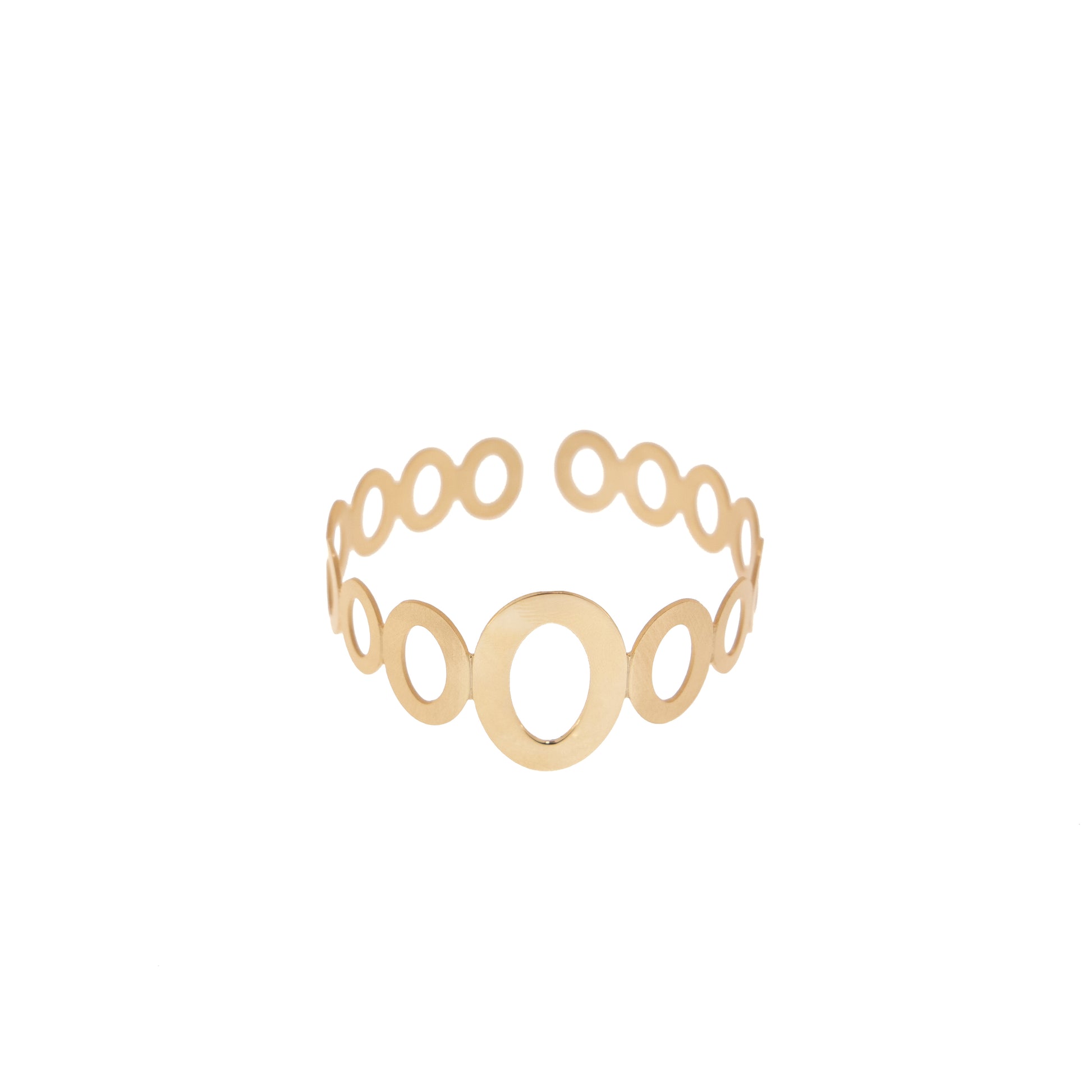 BRACCIALE SABBIATO SCHIAVA VINTAGE MAGLIE OVALI - Tangredi Gioielleria