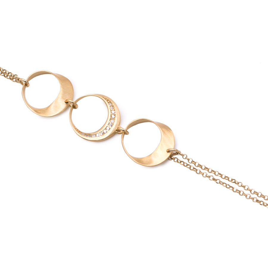 BRACCIALE LUNE CON TRE ELEMENTI