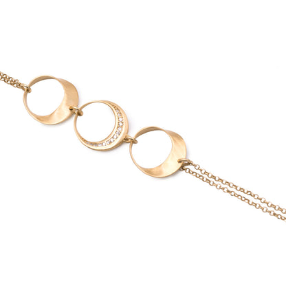 BRACCIALE LUNE CON TRE ELEMENTI