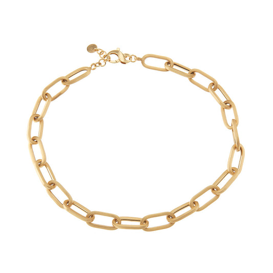 COLLANA SABBIATA CATENE OVALI CHIC - Tangredi Gioielleria