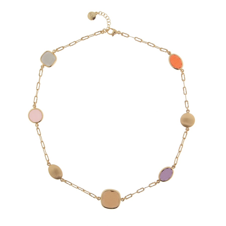 GIROCOLLO SABBIATO CON PASTE VITREE MULTICOLORE