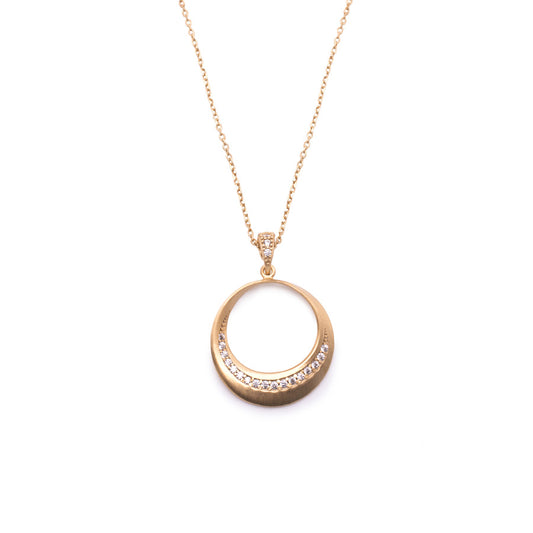 COLLANA LUNE CON PENDENTE GRANDE