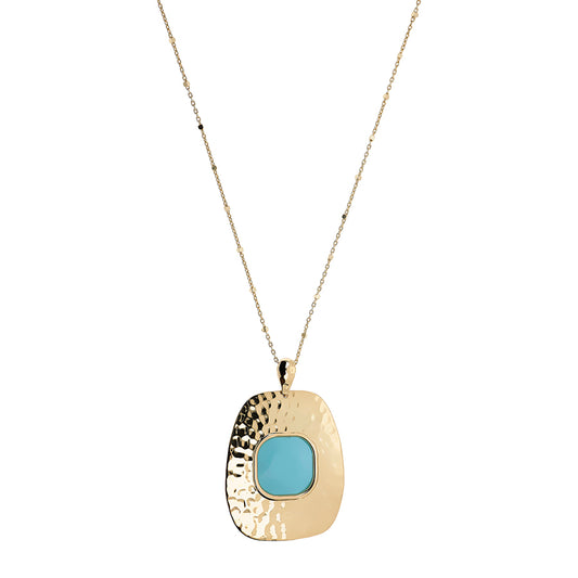 COLLANA NUOVA RETRO' CON PASTA DI TURCHESE - Tangredi Gioielleria