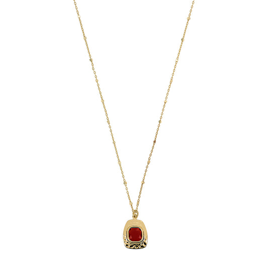 COLLANA NUOVA RETRO' CON CORNIOLA - Tangredi Gioielleria