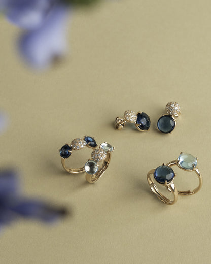 ANELLO PIETRA BLUE LONDON SASSOLINO D'AMARE