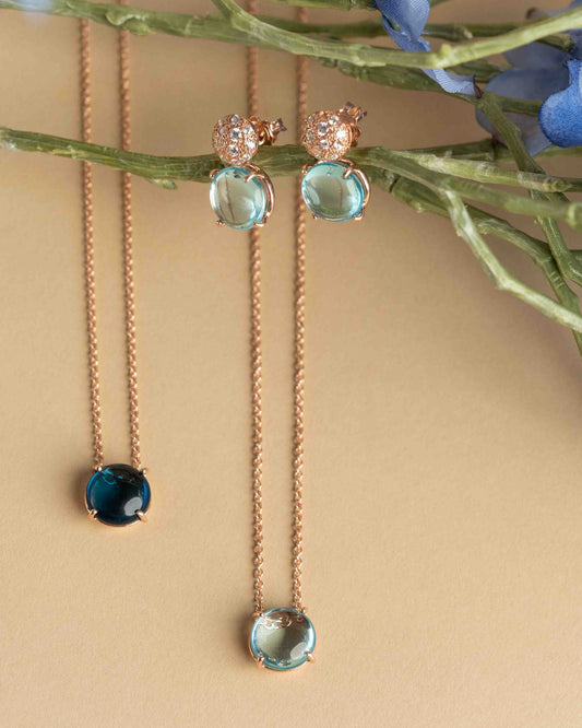 COLLANA PIETRA AZZURRA SASSOLINO D'AMARE