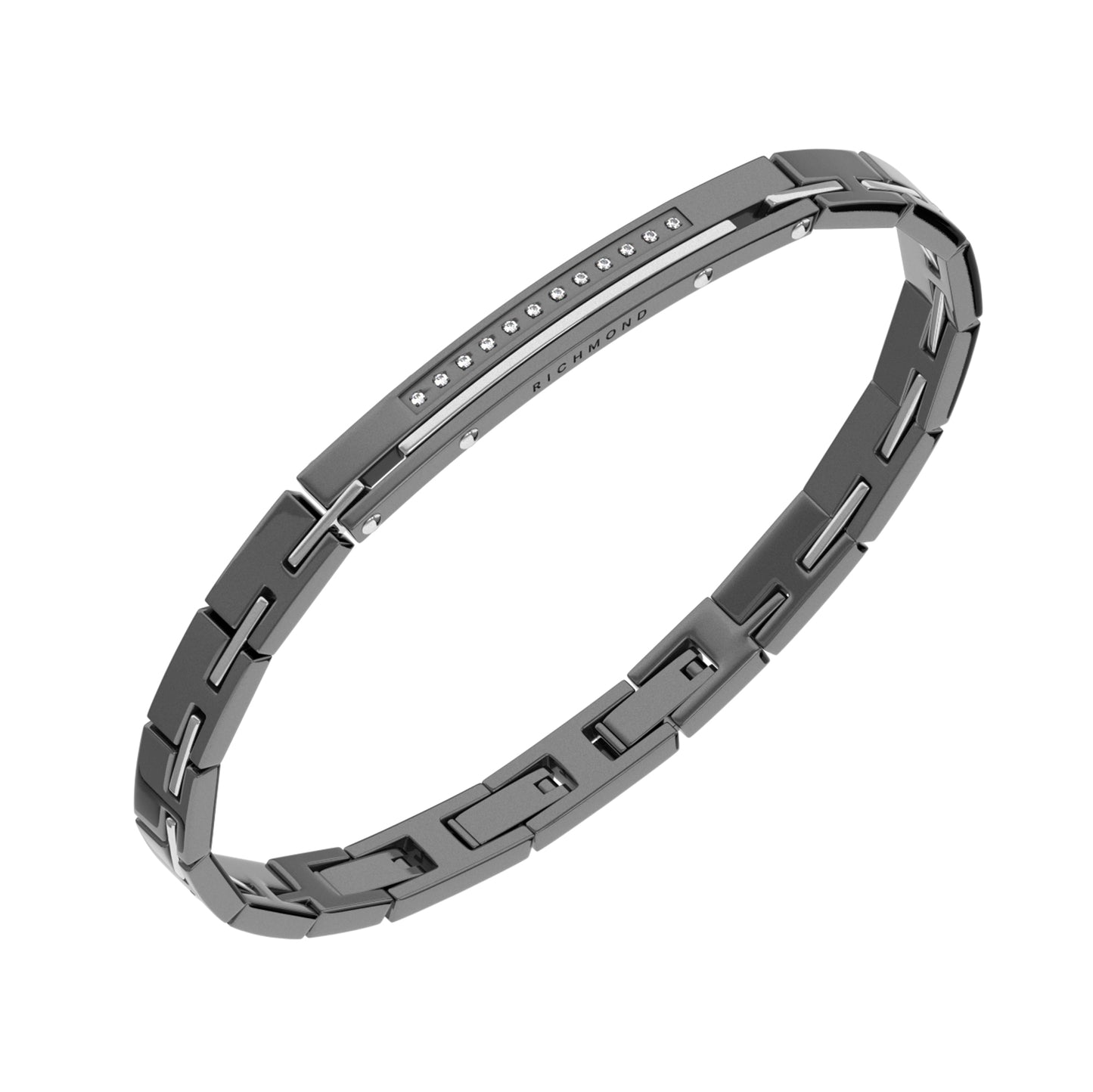 BRACCIALE CUSTOM BRUNITO CON BRILLANTI LAB. - Tangredi Gioielleria