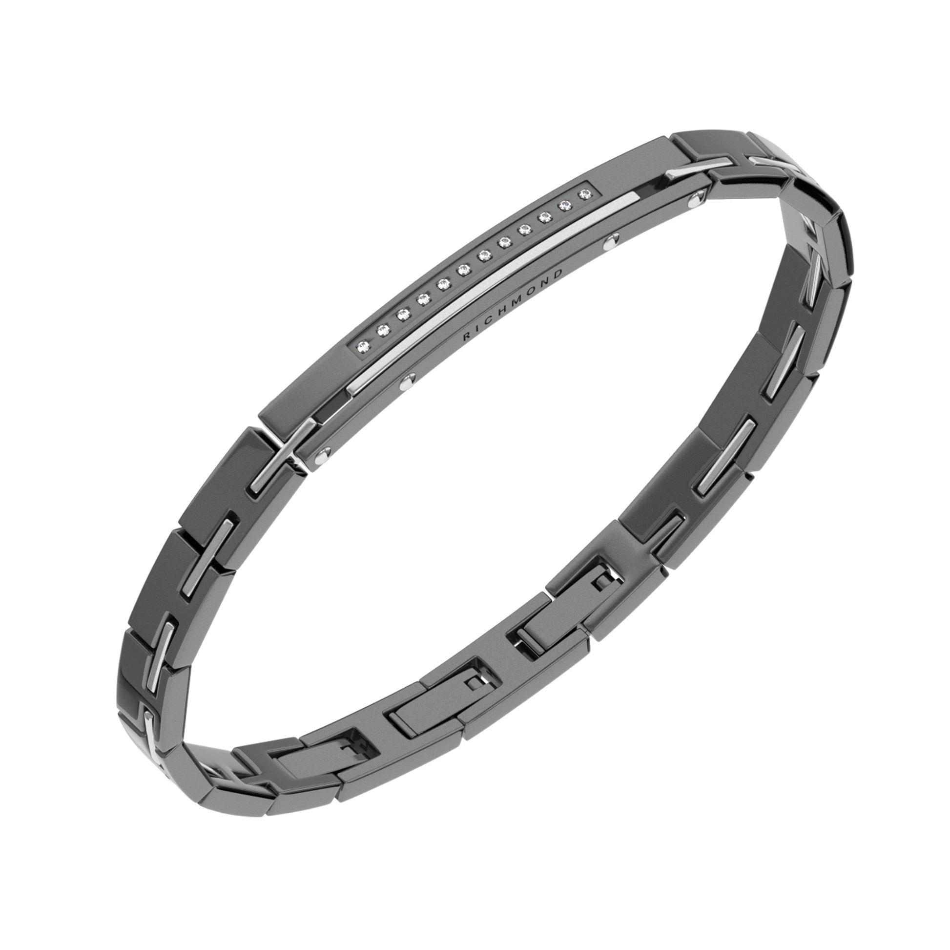 BRACCIALE CUSTOM BRUNITO CON BRILLANTI LAB. - Tangredi Gioielleria