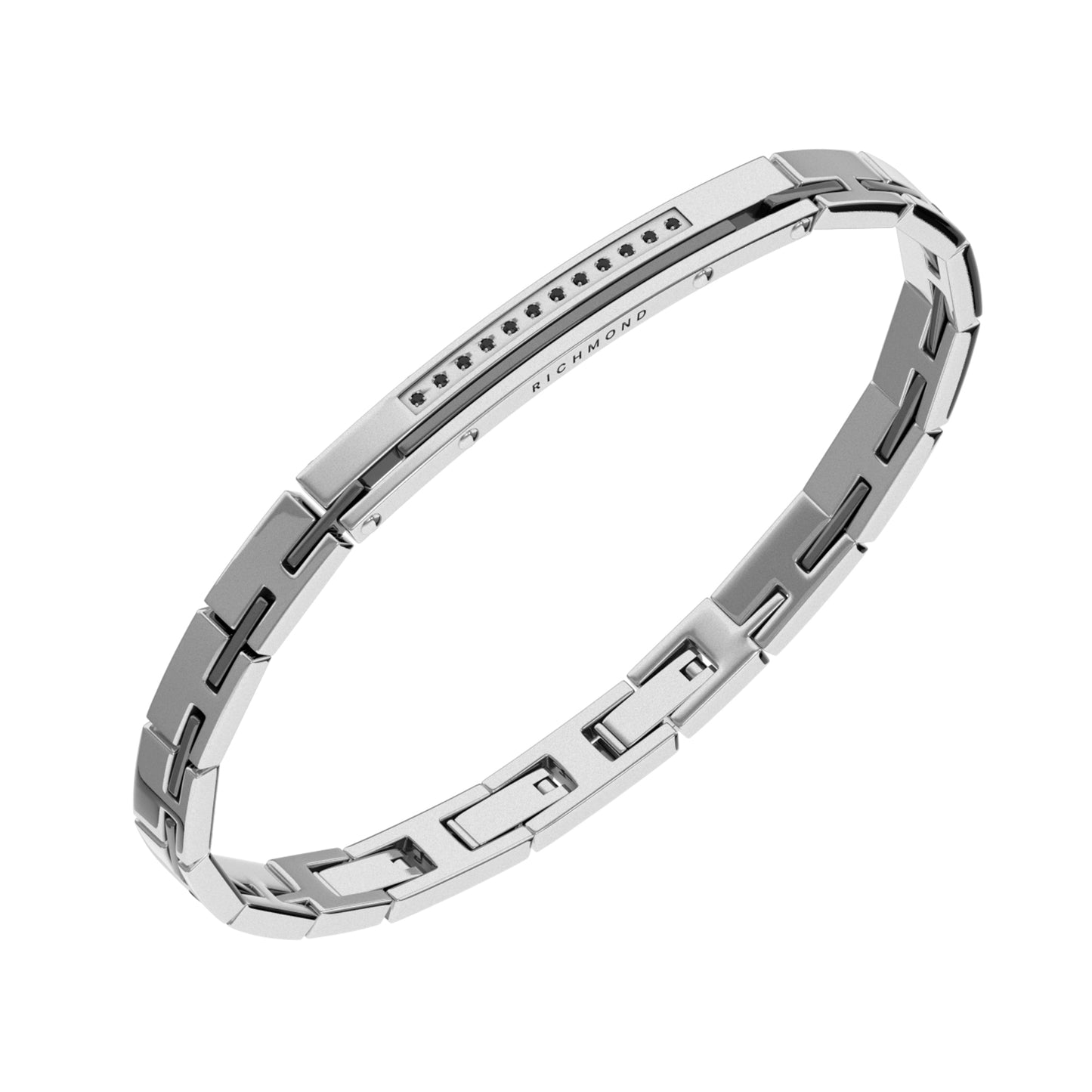 BRACCIALE CUSTOM CON BRILLANTI NERI LAB. - Tangredi Gioielleria