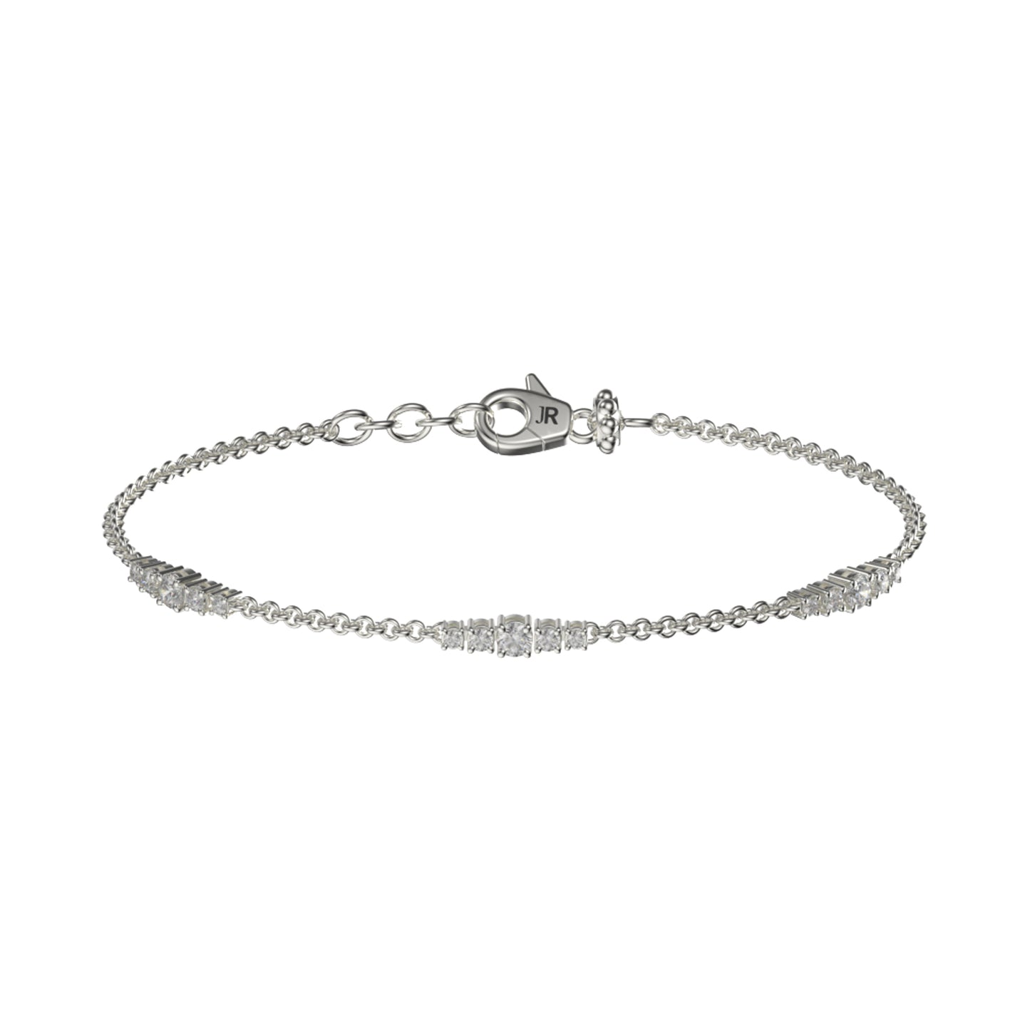 BRACCIALE EVOLUTION TITANIO SILVER E DIAMANTI LAB. - Tangredi Gioielleria
