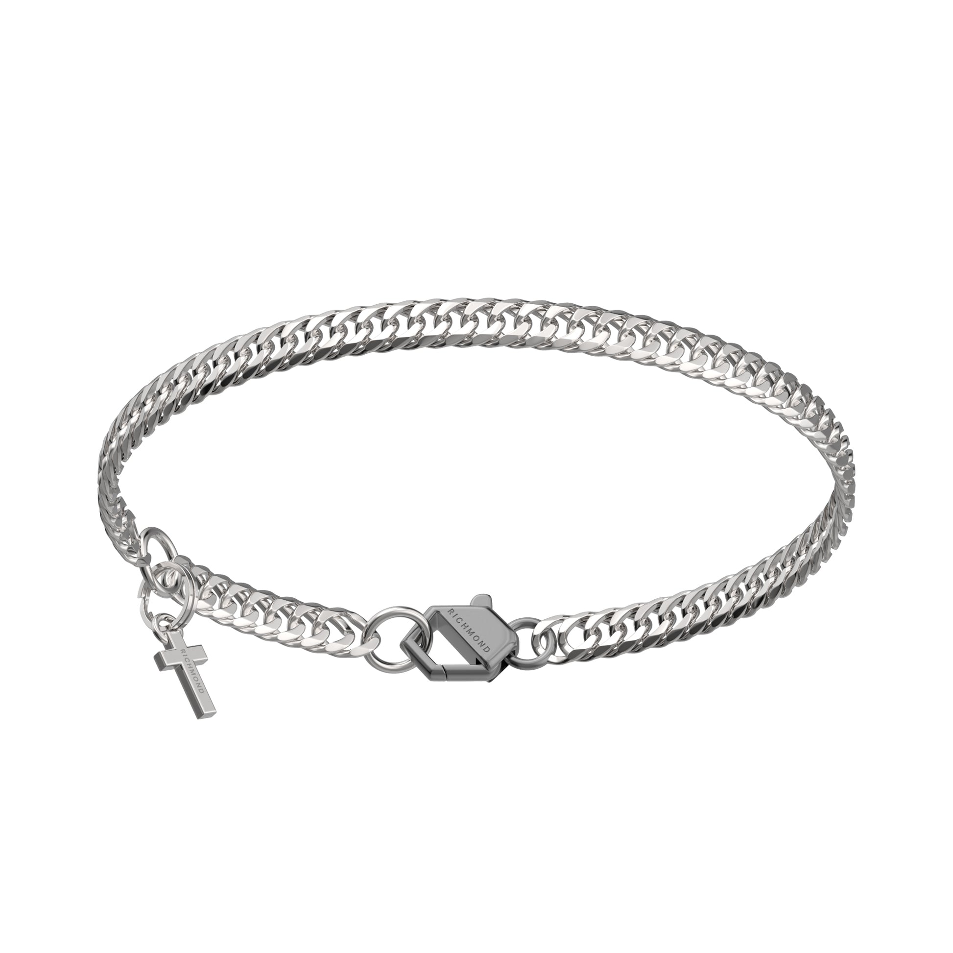 BRACCIALE RANGE CHAIN GROUMETTE PIATTA - Tangredi Gioielleria