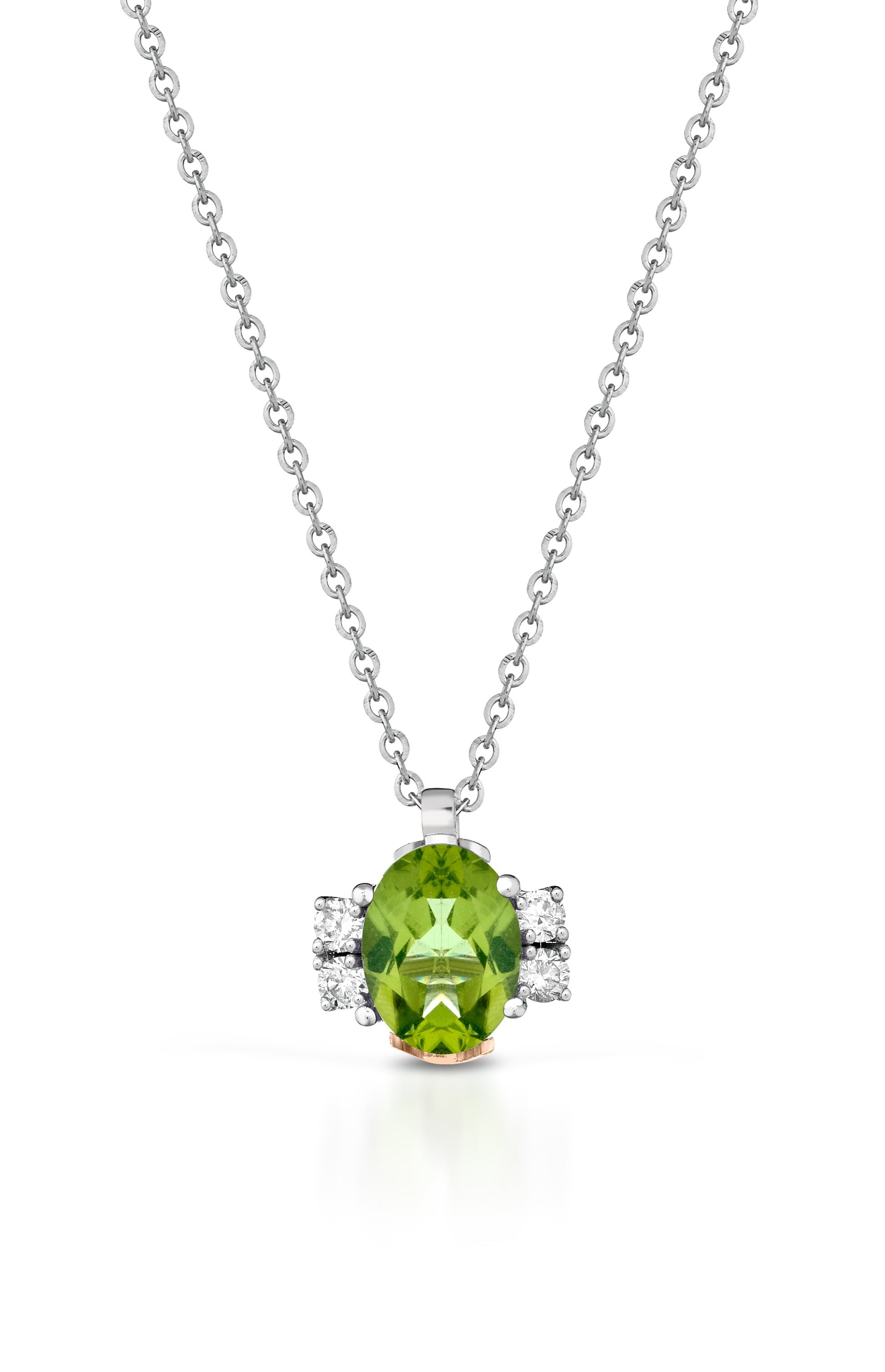 GIROCOLLO ANGELO ORO DIAMANTI E PERIDOTO - Tangredi Gioielleria