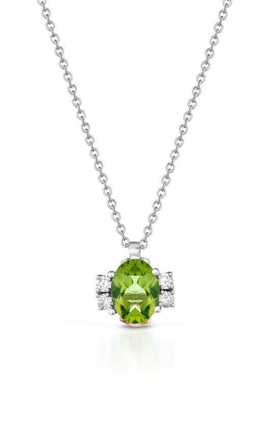 GIROCOLLO ANGELO ORO DIAMANTI E PERIDOTO - Tangredi Gioielleria