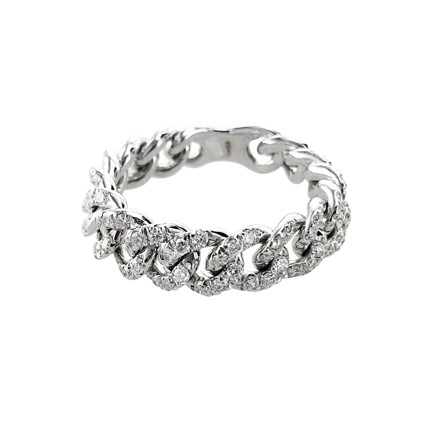 ANELLO GROUMETTE ORO BIANCO E DIAMANTI - Tangredi Gioielleria