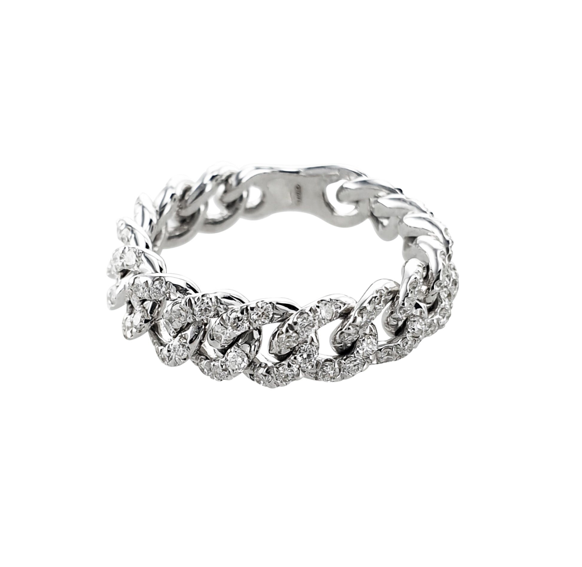 ANELLO GROUMETTE ORO BIANCO E DIAMANTI - Tangredi Gioielleria