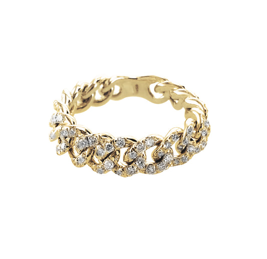 ANELLO GROUMETTE ORO GIALLO E DIAMANTI