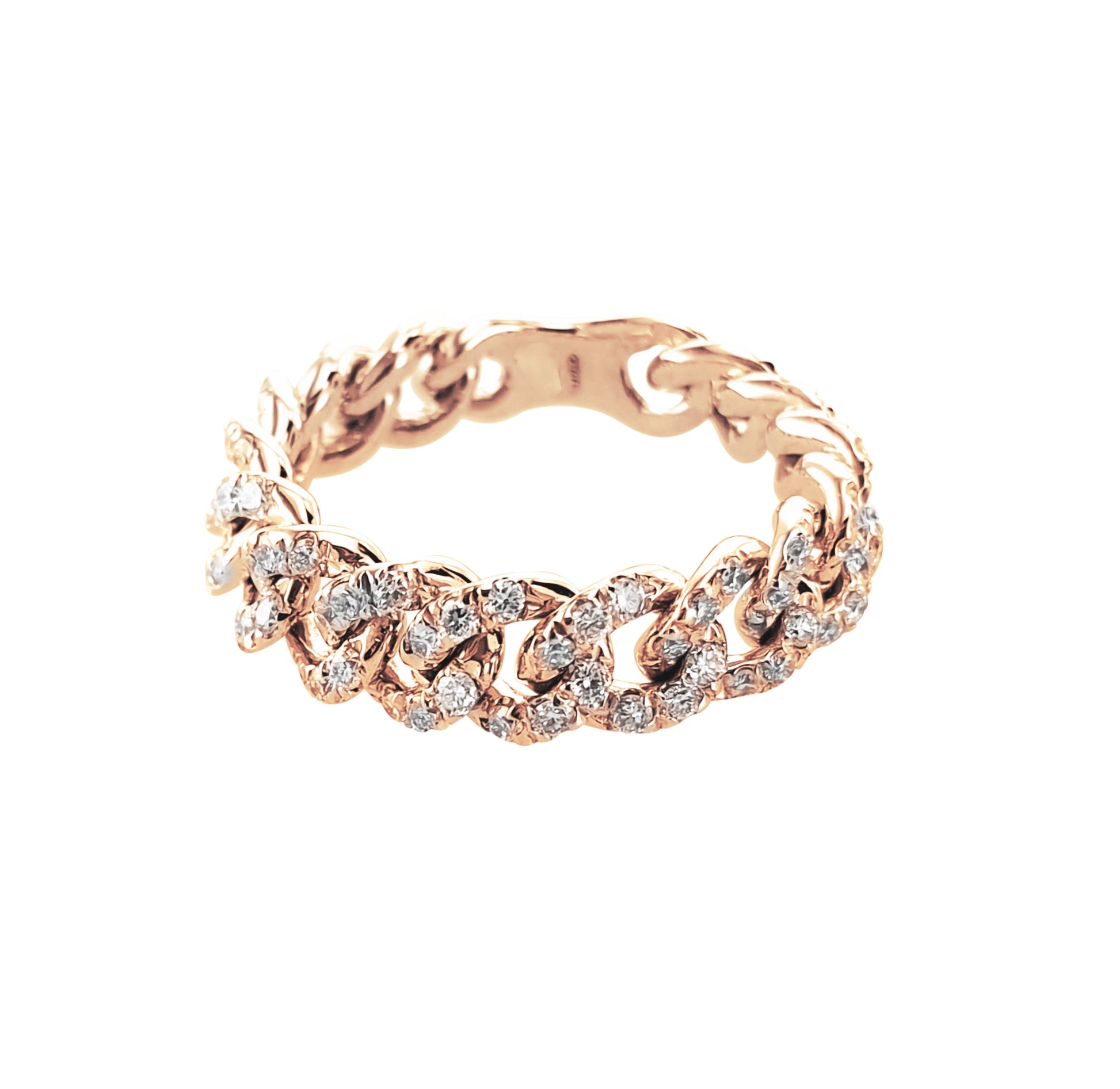 ANELLO GROUMETTE ORO ROSA E DIAMANTI - Tangredi Gioielleria
