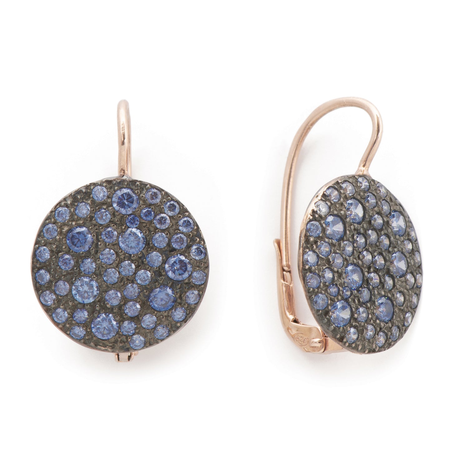 ORECCHINI MONACHELLA TONDO MEDIO TANZANITE