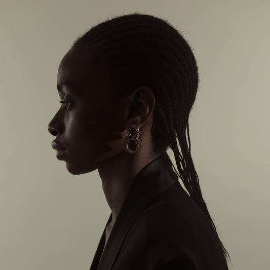 ORECCHINI GROUMETTE DOPPIA ARGENTO - Tangredi Gioielleria