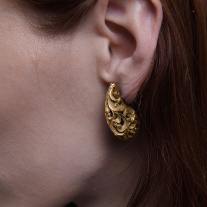 ORECCHINI DROP DORATI - Tangredi Gioielleria