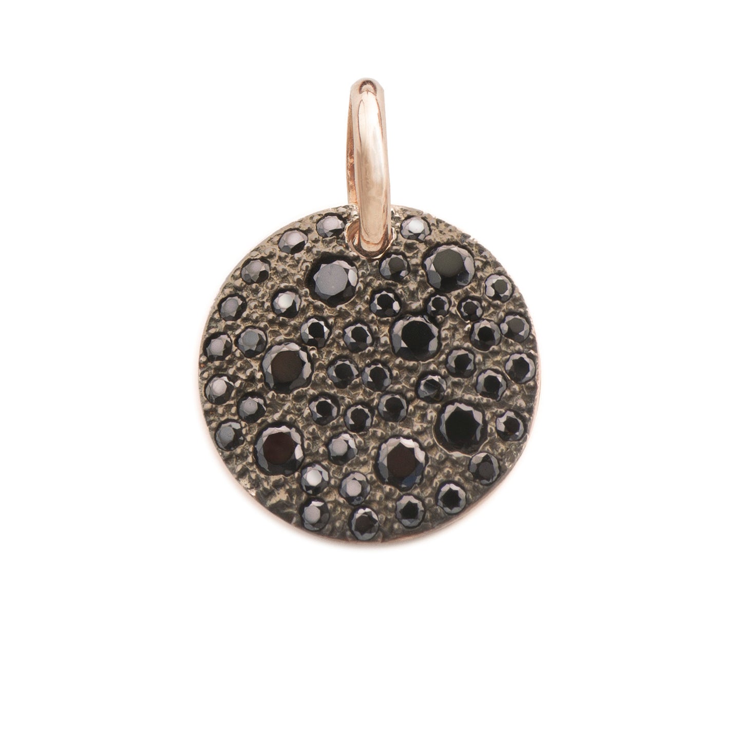 PENDENTE TONDO MEDIO NERO