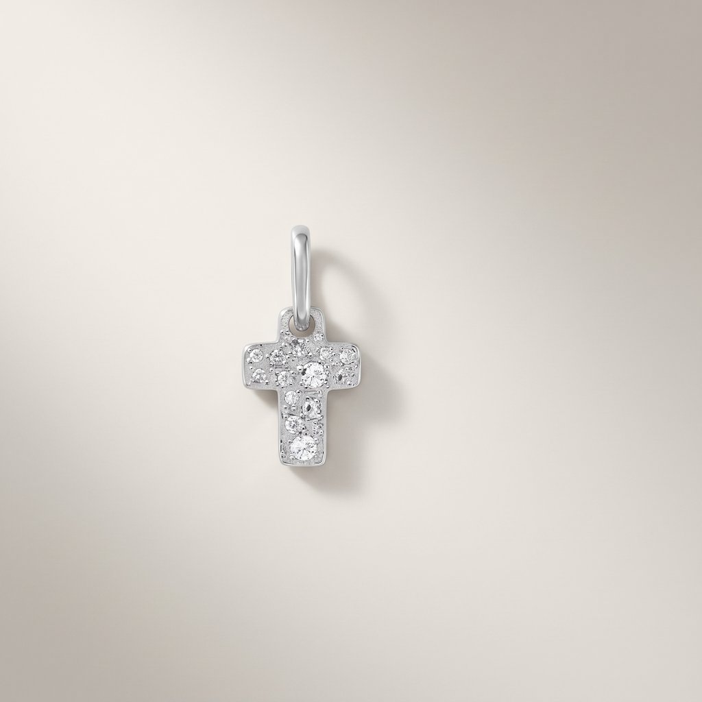 PENDENTE CROCE PICCOLA ARGENTO - Tangredi Gioielleria