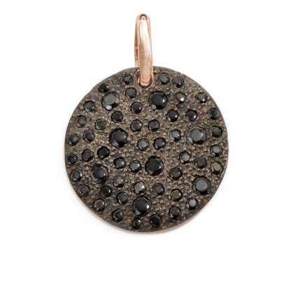 PENDENTE TONDO GRANDE NERO