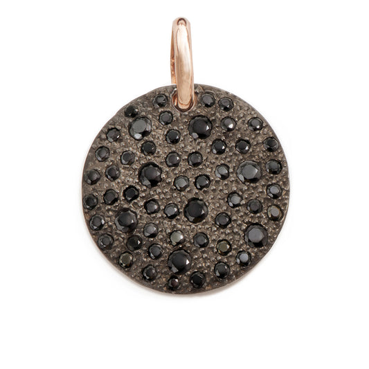 PENDENTE TONDO GRANDE NERO