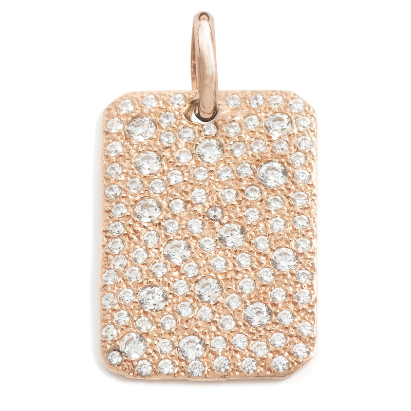 PENDENTE RETTANGOLARE GRANDE ROSE'