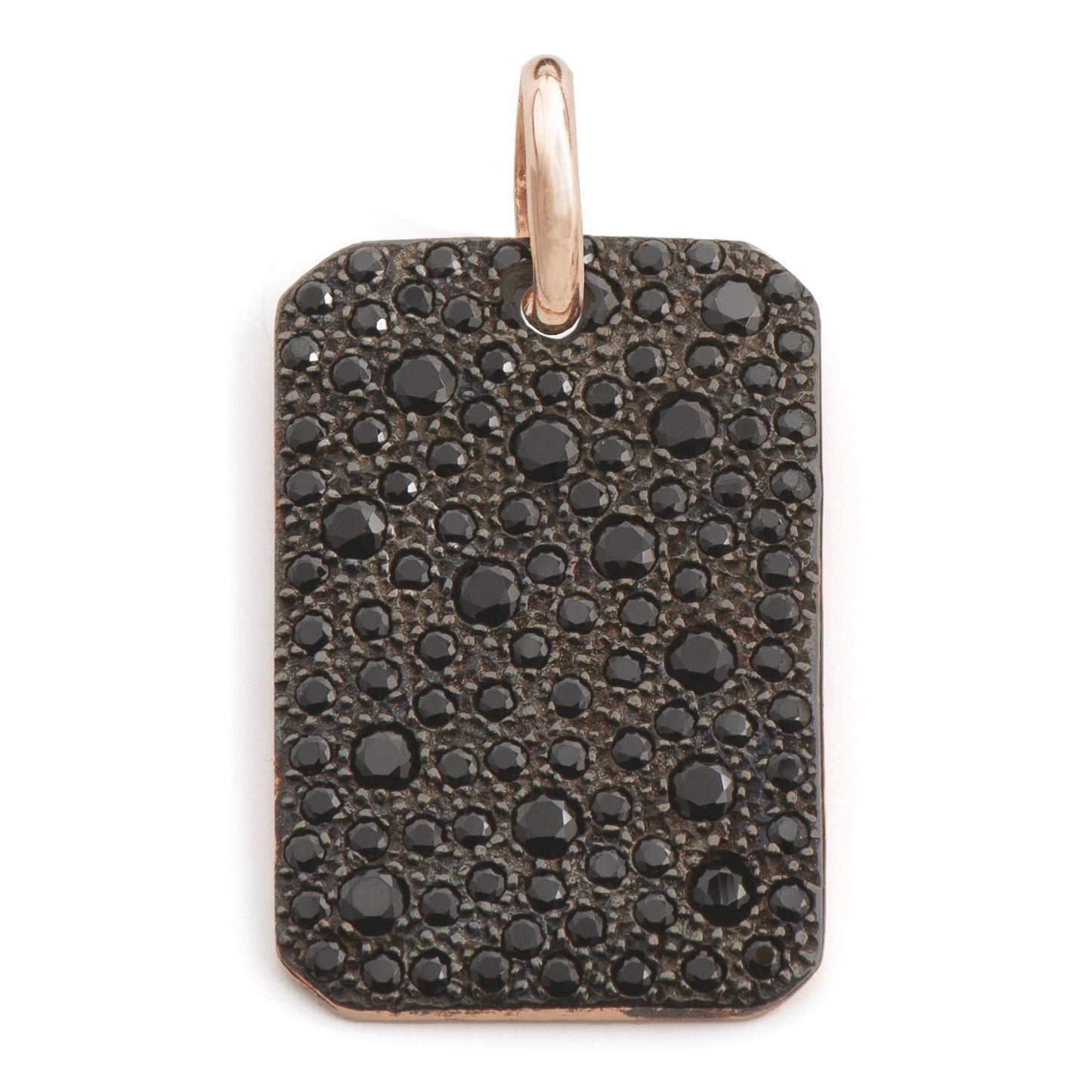 PENDENTE RETTANGOLARE GRANDE NERO