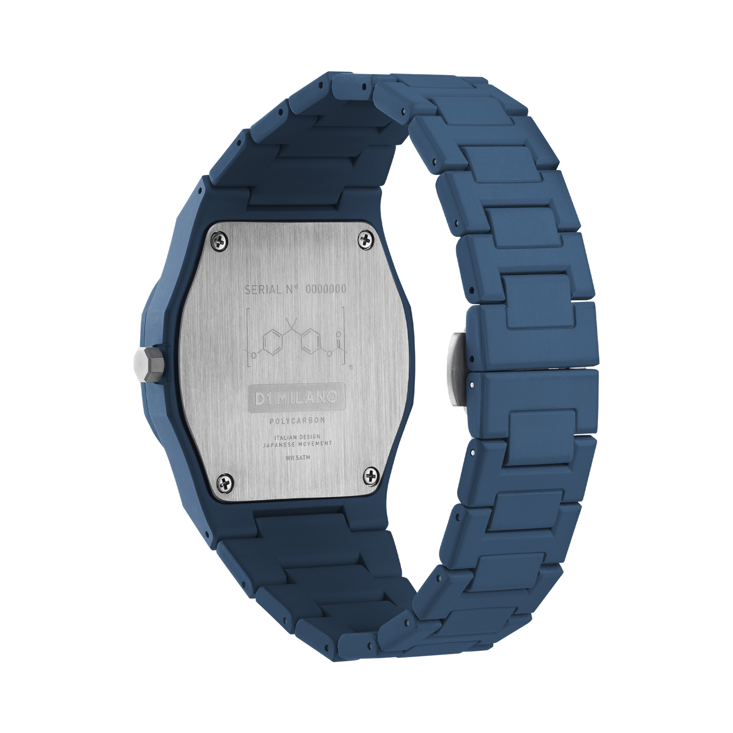 OROLOGIO POLYCARBON MONOCHROME BLUE - Tangredi Gioielleria