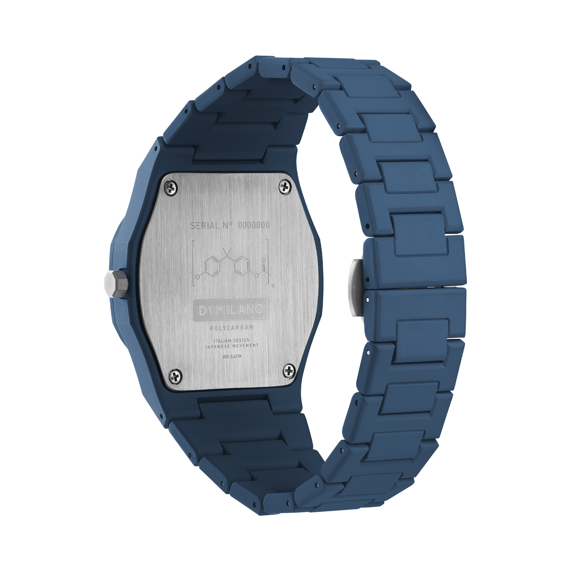 OROLOGIO POLYCARBON MONOCHROME BLUE - Tangredi Gioielleria