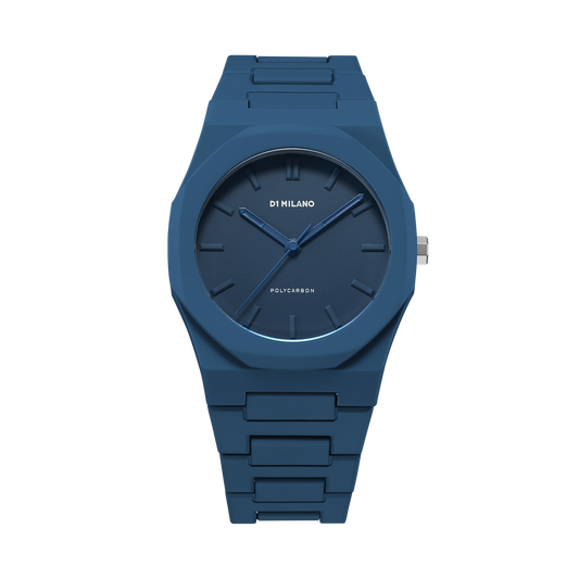 OROLOGIO POLYCARBON MONOCHROME BLUE - Tangredi Gioielleria