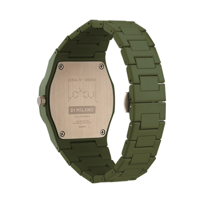 OROLOGIO POLYCARBON MONOCHROME GREEN - Tangredi Gioielleria