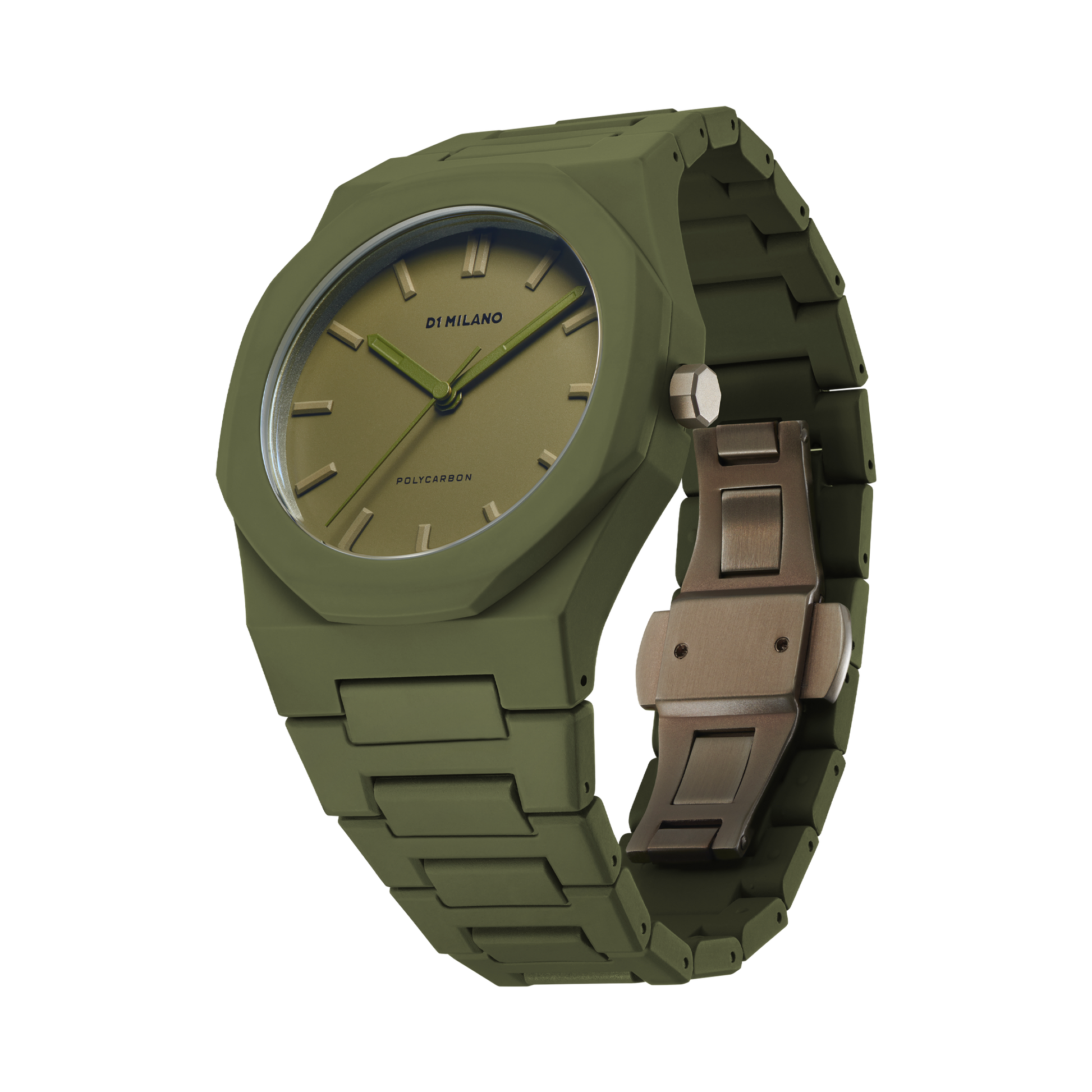 OROLOGIO POLYCARBON MONOCHROME GREEN - Tangredi Gioielleria