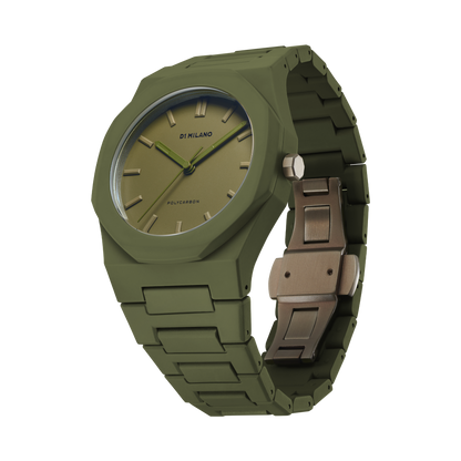 OROLOGIO POLYCARBON MONOCHROME GREEN - Tangredi Gioielleria