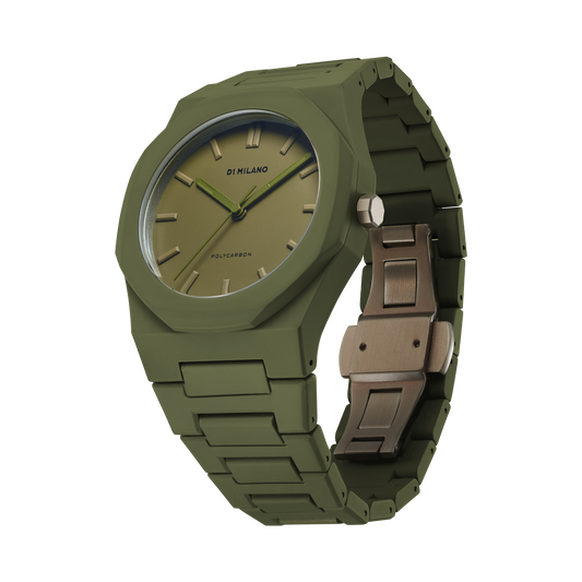 OROLOGIO POLYCARBON MONOCHROME GREEN - Tangredi Gioielleria