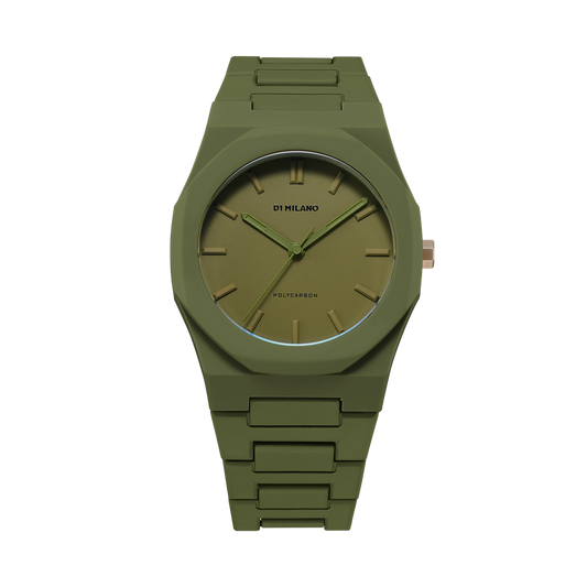 OROLOGIO POLYCARBON MONOCHROME GREEN - Tangredi Gioielleria