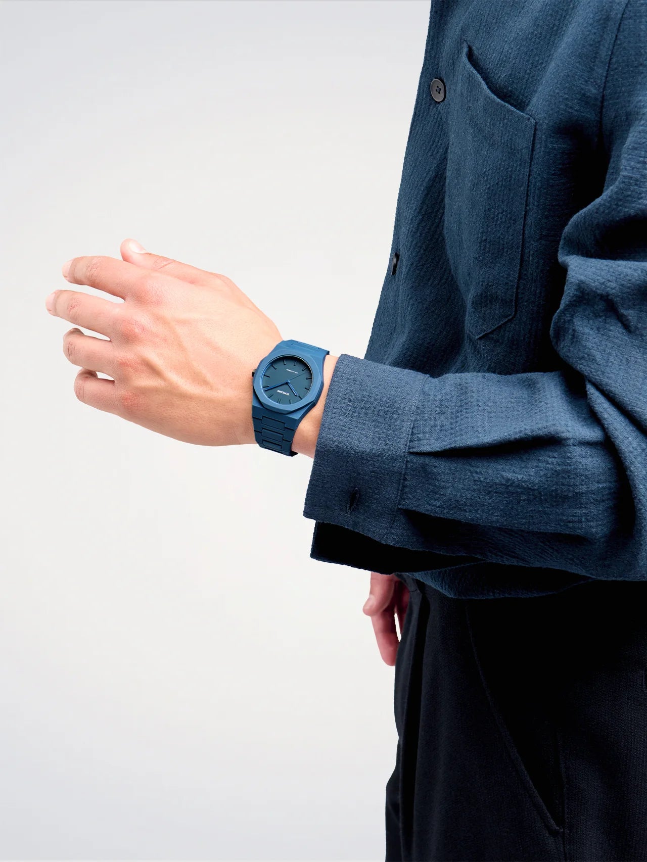OROLOGIO POLYCARBON MONOCHROME BLUE - Tangredi Gioielleria