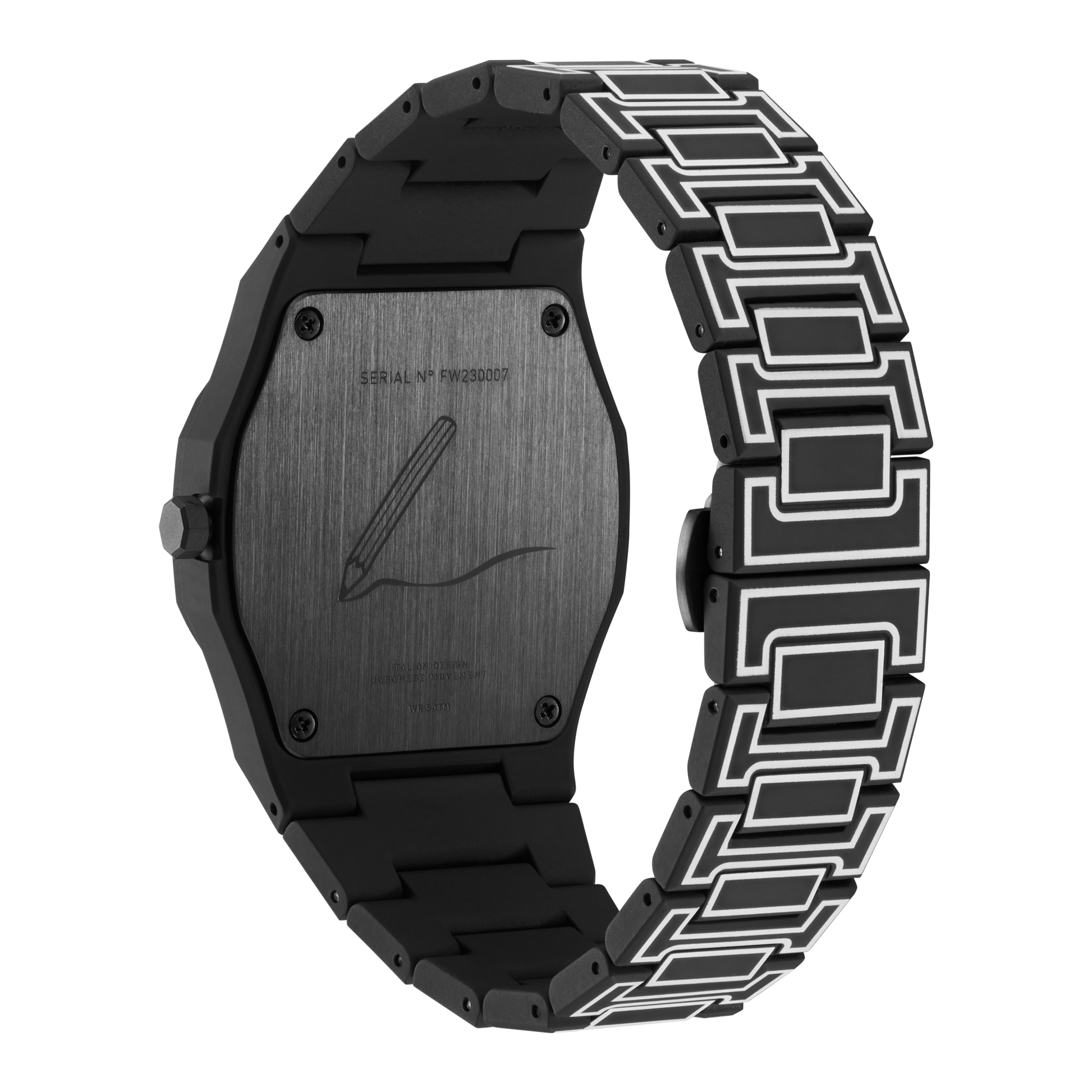 OROLOGIO POLYCARBON BLACK - SKETCH 01 - Tangredi Gioielleria
