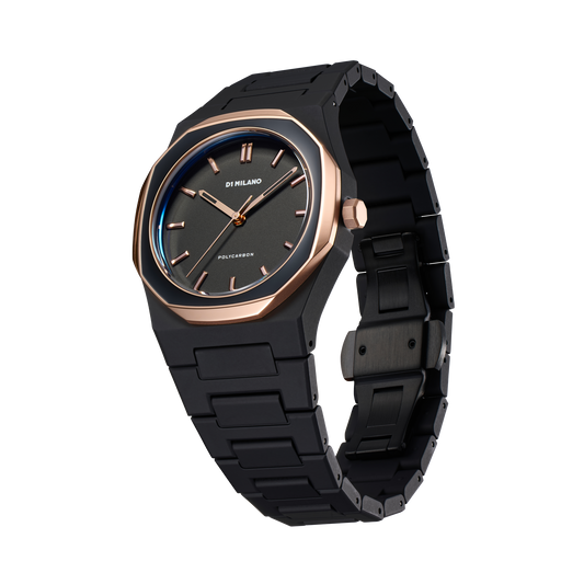 OROLOGIO POLYCARBON GOLD MESH - Tangredi Gioielleria