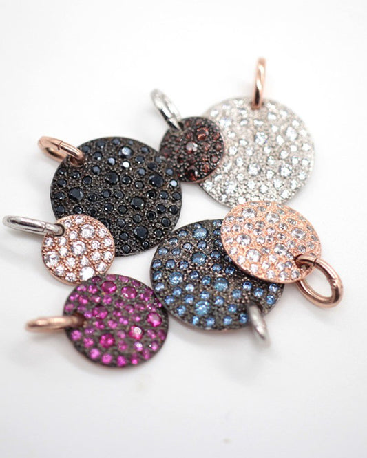 PENDENTE TONDO MEDIO NERO